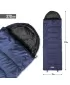 Спален чувал PENTAGON MAJOR SLEEPING BAG 370GR/M² D19002 СРЕДНОЩНО СИНЬО