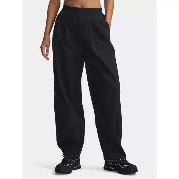 Дамски спортен панталон UNDER ARMOUR UA UNSTOPPABLE WVN PLEAT PT 6007027-001 ЧЕРЕН 