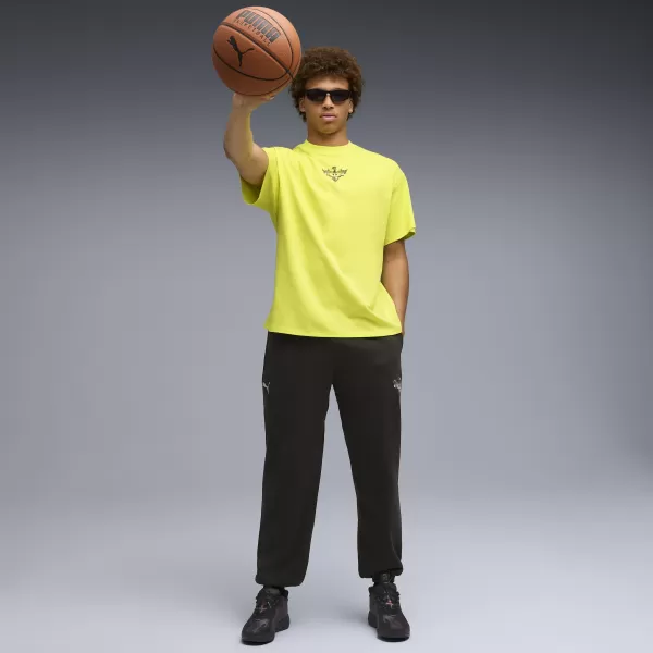  Мъжка тениска PUMA MELO ALWAYZ ON 1 TEE 63075504 ЛИМОНОВ ШЕРБЕРТ 