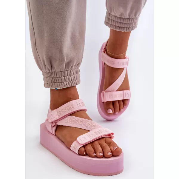  Дамски сандали на платформа BIG STAR NN274A041 PINK Big Star Shoes 
