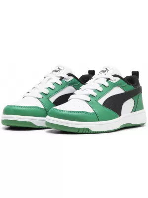 Ботуши PUMA REBOUND V6 LO PS 39383405 PUMA WHITE/PUMA BLACK/GREEN