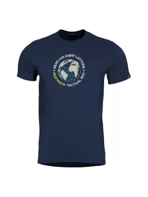 тениска PENTAGON GLOBE T-SHIRT K09055 СРЕДНОЩНО СИНЬО