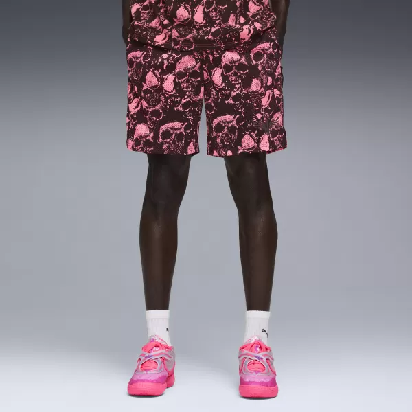  Къси панталони PUMA MELO WORLD TOUR AOP 7" SHORT 63242901 СЛЪНЦЕТО УДАРЕНО/AOP 