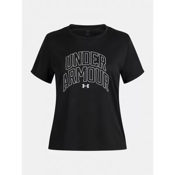  Тениска за момиче UNDER ARMOUR TECH VARSITY GRAPHIC SS 6007917-001 ЧЕРЕН 