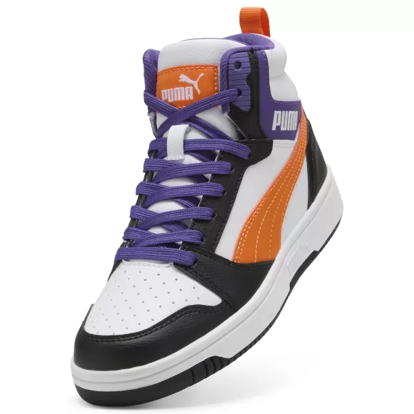  Бебешки обувки PUMA REBOUND V6 MID JR 39383134 PUMA WHITE/ORANGE GLO/BLACK 