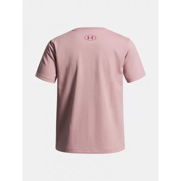  Тениска за момиче UNDER ARMOUR UA BIG LOGO SS РОЗОВО 