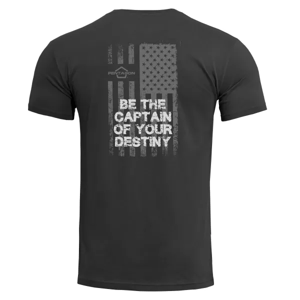  тениска PENTAGON AGERON AMERICAN FLAG K09012 ЧЕРЕН 