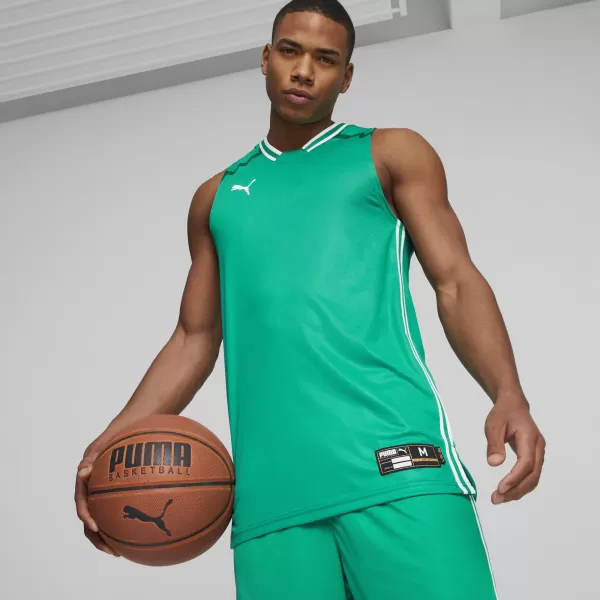  Мъжки фланелка PUMA HOOPS TEAM GAME JERSEY 67662806 ПИПЕР ЗЕЛЕНО 