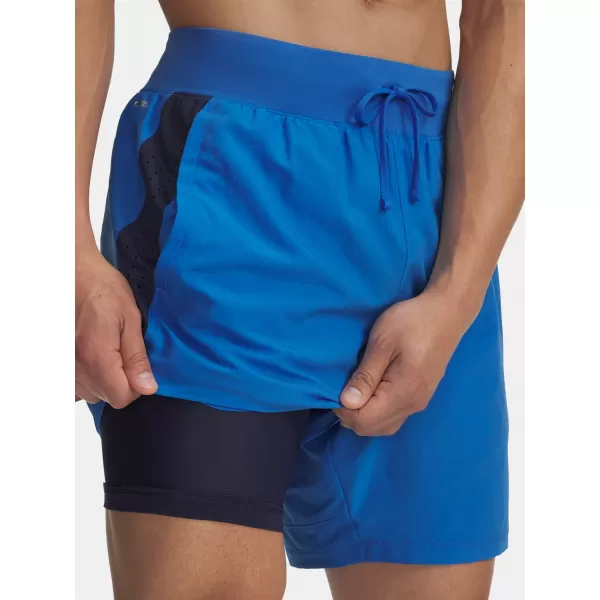  Мъжки шорти UNDER ARMOUR UA LAUNCH PRO 2N1 7 SHORTS СИНЬО 