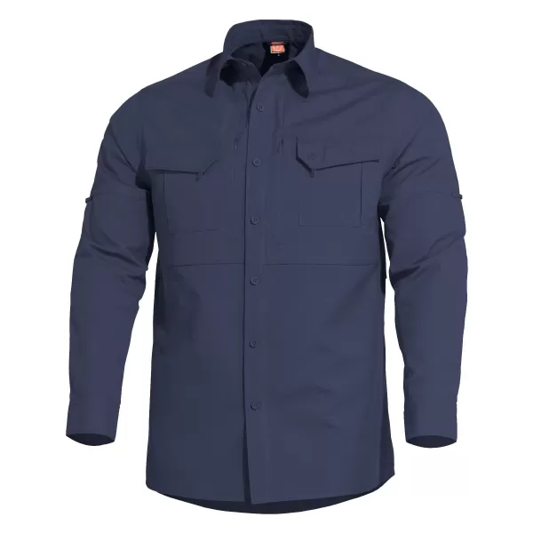  Мъжка риза PENTAGON PLATO SHIRT K02019 СРЕДНОЩНО СИНЬО 