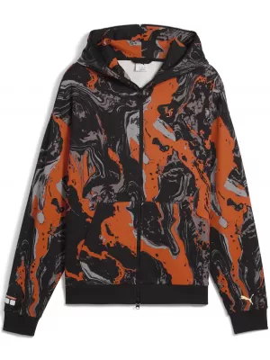 Мъжки суичър PUMA LAFRANCE HEEM ERA FULL ZIP 63247101 ОРАНЖЕВО GLO/AOP