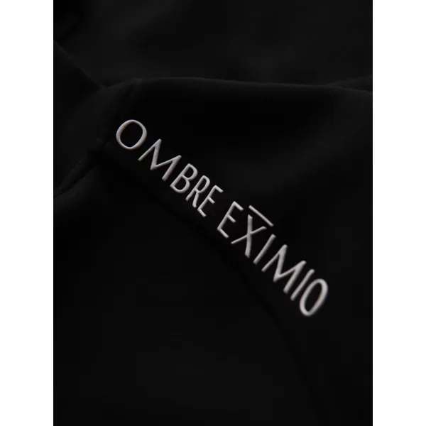  Мъжки суичър OMBRE OM-SSZP-0216 ЧЕРНО 
