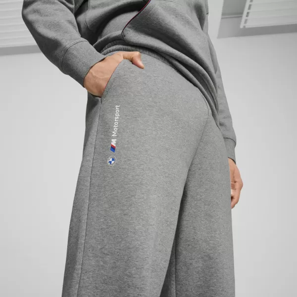  Мъжки анцузи PUMA BMW MMS ESS+ PANTS FLEECE 62749903 СРЕДНО СИВО ХЕДЪР 