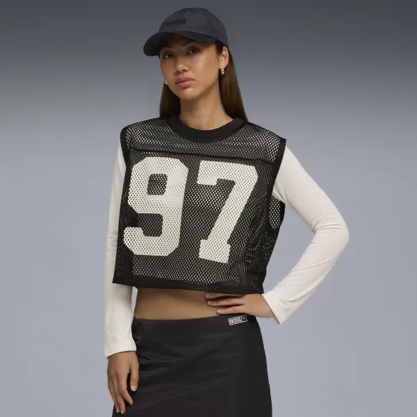  Топ резервоар PUMA X ROSÉ RELAXED MESH TOP 63380401 PUMA BLACK 