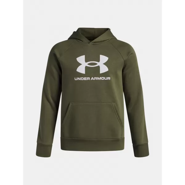  Суичър за момче UNDER ARMOUR UA RIVAL FLEECE BL HOODIE 1379791-390 ЗЕЛЕНО 