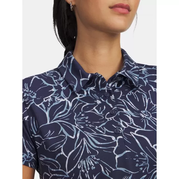  Дамска тениска UNDER ARMOUR UA PLAYOFF 3.0 PRINTED POLO 1387148-411 СИНЬО 