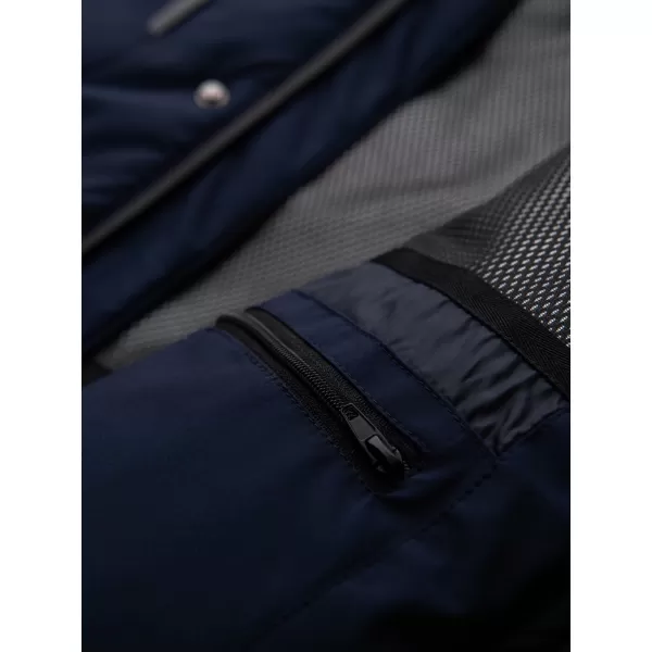  Мъжко зимно яке OMBRE OM-JAHP-0306 ТЪМНО СИНЬО 