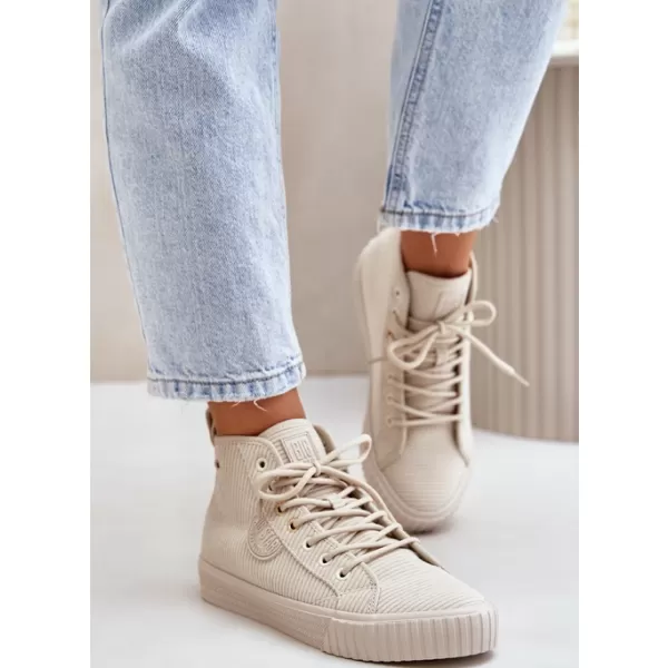  Дамски изолирани маратонки BIG STAR OO274771 BEIGE Big Star Shoes 