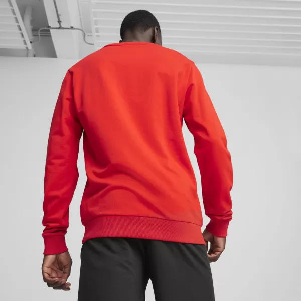  Мъжки суичър PUMA TEAMGOAL CASUALS CREW NECK S 658592_01 PUMA RED/PUMA WHITE 
