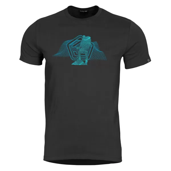  тениска PENTAGON WIREFRAME T-SHIRT K09056 ЧЕРЕН 