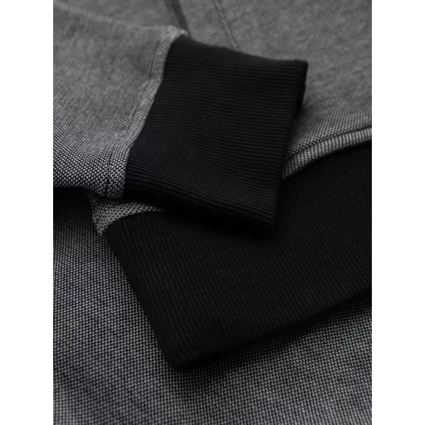  Мъжки суичър OMBRE OM-SSZP-0210 ЧЕРНО 