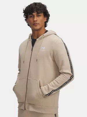 Мъжки суичър UNDER ARMOUR UA ICON FLEECE FZ TAPING 1390298-299 КАФЯВО