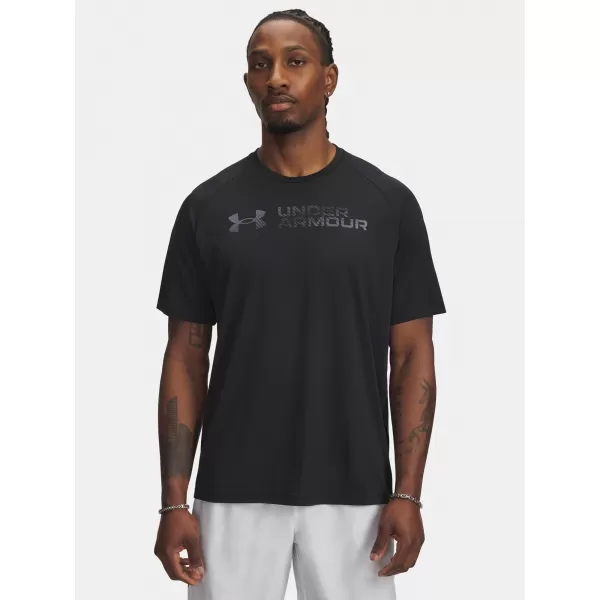  Мъжка тениска UNDER ARMOUR UA TECH REFLECTIVE SS 6005116-001 ЧЕРЕН 