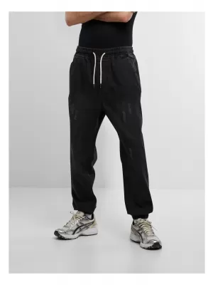 Мъжки дънки URBAN CLASSICS TB7296 ЧЕРНО ИЗМИТИ