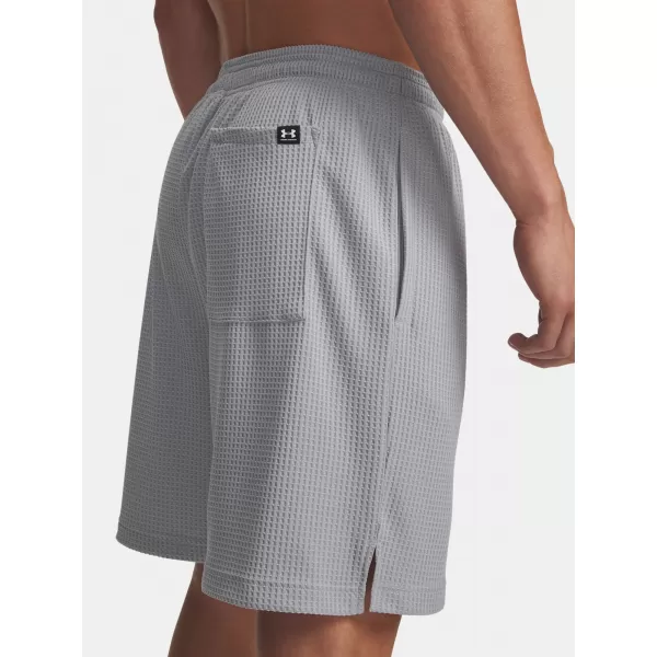  Мъжки шорти UNDER ARMOUR UA RIVAL WAFFLE SHORT 1383107-011 СИВО 