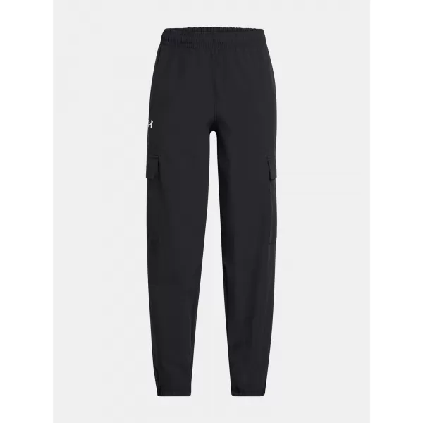  Спортни панталони за момичета UNDER ARMOUR UA RIVAL WOVEN CARGO PANTS 1386527-001 ЧЕРЕН 