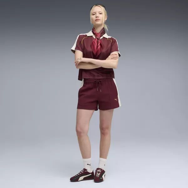  Дамски шорти PUMA T7 PINTUCK SHORTS 4' 63213996 РУБИНЕН БЛЯСЪК 
