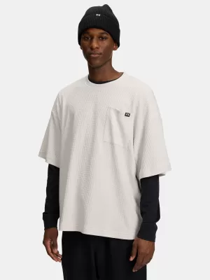 Мъжка тениска UNDER ARMOUR UA RIVAL WAFFLE CREW 1383106-110 БЯЛО