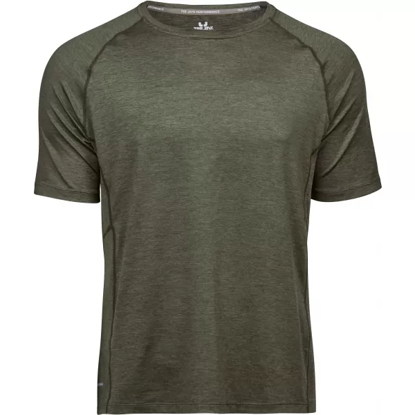  Мъжка тениска TEE JAYS | TJ 7020 МАСЛИНОВ МЕЛАНЖ 