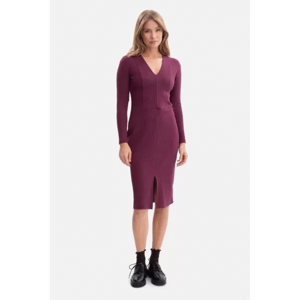  Рокля BEWEAR B307 СЛИВА 