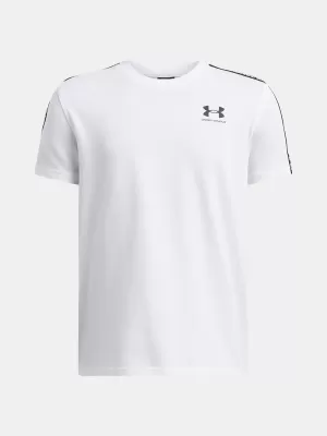 Момчешка тениска UNDER ARMOUR UA B ICON TAPED SS 6001583-100 БЯЛО