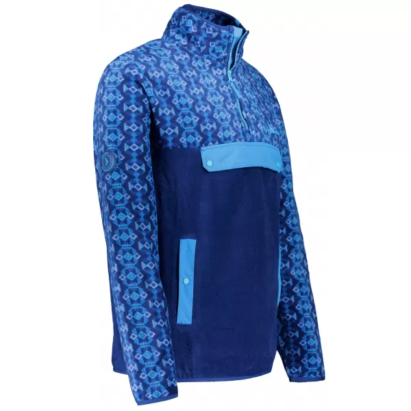  Мъжки поларен суичър ALTISPORT GARM СИНЬО 