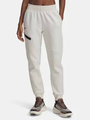 Дамски спортен панталон UNDER ARMOUR UNSTOPPABLE FLC JOGGER 1379846-110 БЯЛО