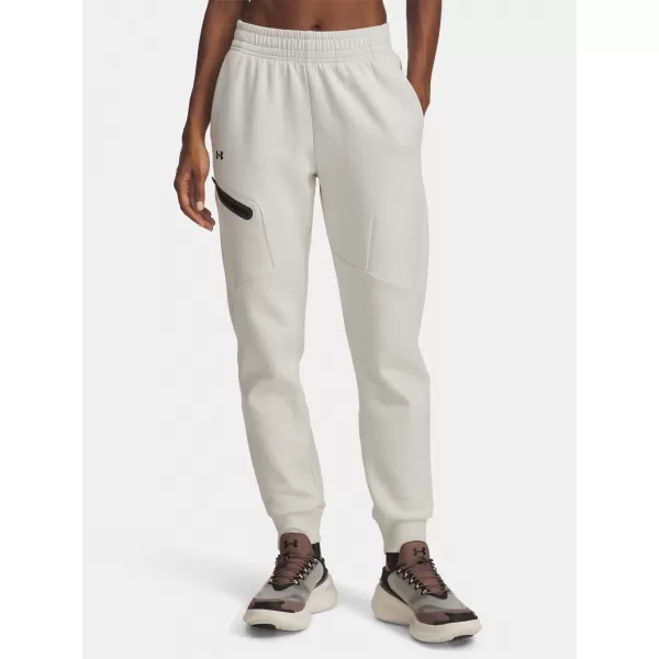  Дамски спортен панталон UNDER ARMOUR UNSTOPPABLE FLC JOGGER 1379846-110 БЯЛО 