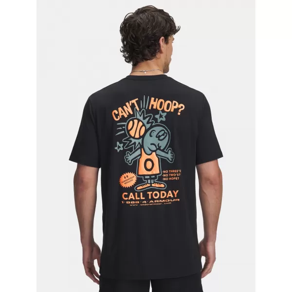  Мъжка тениска UNDER ARMOUR UA M 60/40S CAN'T HOOP SS 6003684-001 ЧЕРЕН 