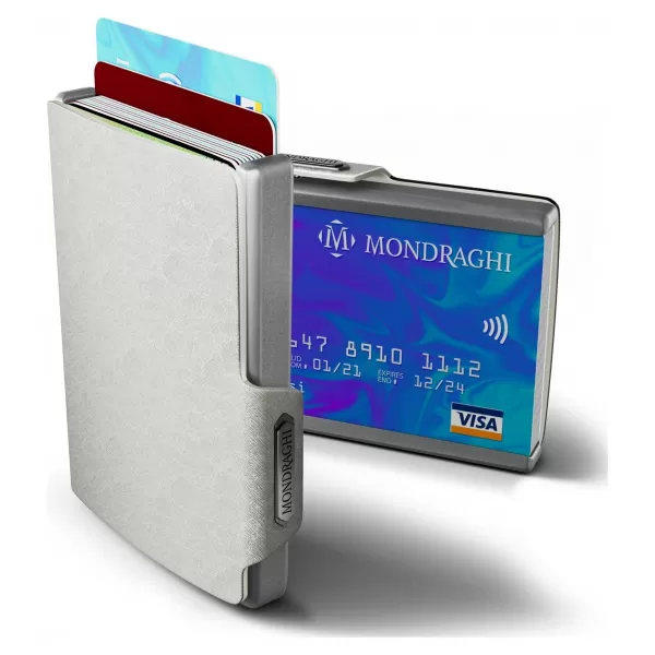  Портфейл MONDRAGHI SAFFIANO СРЕБРО 