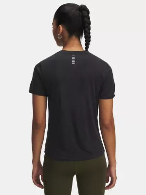Дамска тениска UNDER ARMOUR UA LAUNCH JACQUARD SS 6005096-004 ЧЕРЕН