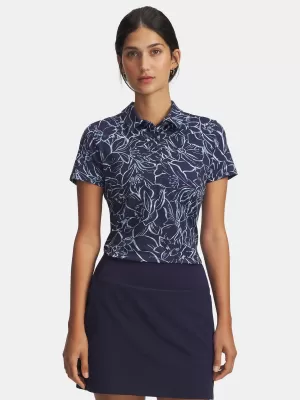 Дамска тениска UNDER ARMOUR UA PLAYOFF 3.0 PRINTED POLO 1387148-411 СИНЬО