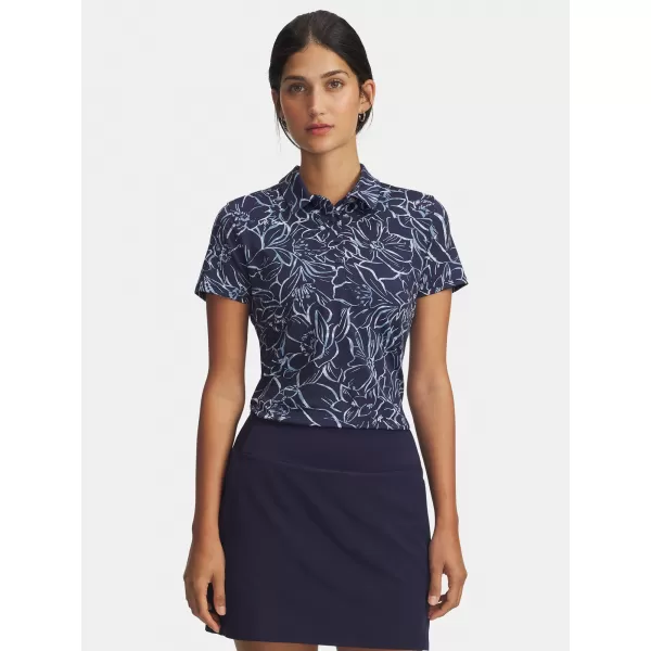  Дамска тениска UNDER ARMOUR UA PLAYOFF 3.0 PRINTED POLO 1387148-411 СИНЬО 