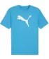 Мъжки фланелка PUMA TEAMRISE LOGO JERSEY COTTON 658705_02 SPEED BLUE/ СКОРОСТ НА СИНЬО/PUMA WHITE