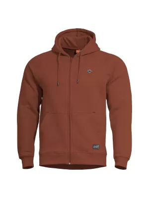Суичър PENTAGON PHAETON HOOD ZIP SWEATER K09021 КЕСТЕНЯВО ЧЕРВЕНО