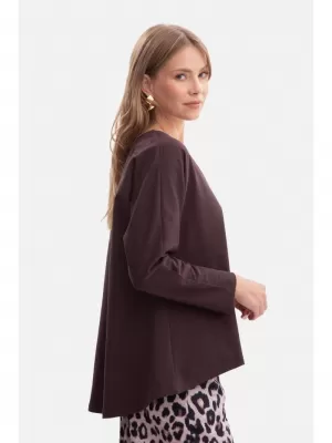 Дамска блуза BEWEAR B304 ЧЕРЕН ШОКОЛАД