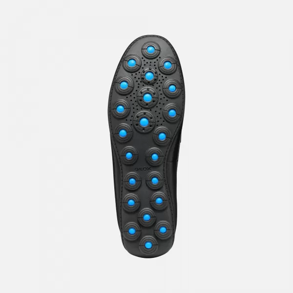  Мъжки мокасини GEOX SPHERICA EC16 ЧЕРЕН 