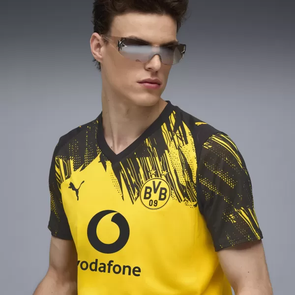  Мъжки фланелка PUMA BVB HOME JERSEY REPLICA 78008801 FASTER YELLOW/ ПО -БЪРЗО ЖЪЛТО/ПУМА ЧЕРНО 
