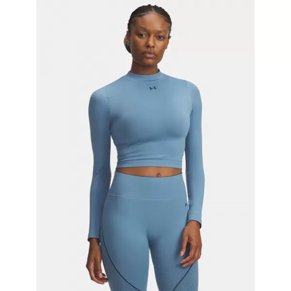  Дамска тениска UNDER ARMOUR UA VANISH SEAMLESS LS 6000645-418 СИНЬО 