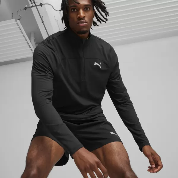  Спортна тениска PUMA RUN CLOUDSPUN 1/4 ZIP 52499201 ПУМА ЧЕРНА 